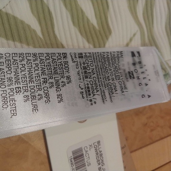 Billabong Jungle Town Low Rider Bikini Bottom Size XL / 14 - Picture 6 of 9